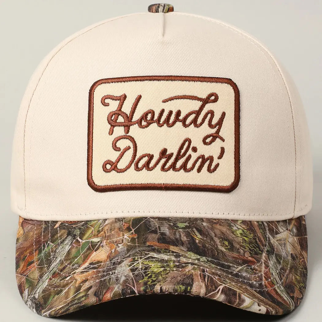 "Howdy Darlin" Patch Trucker hat