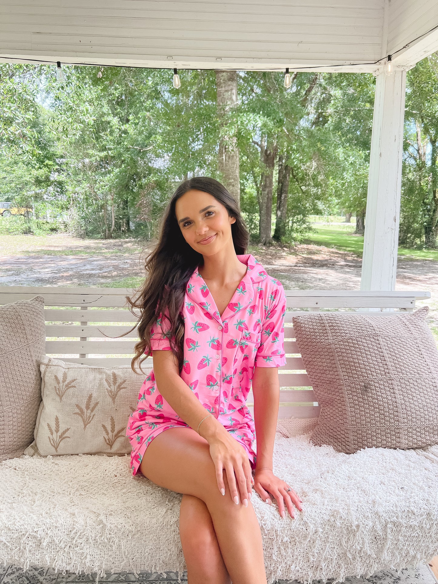 Maggie’s strawberry PJ set