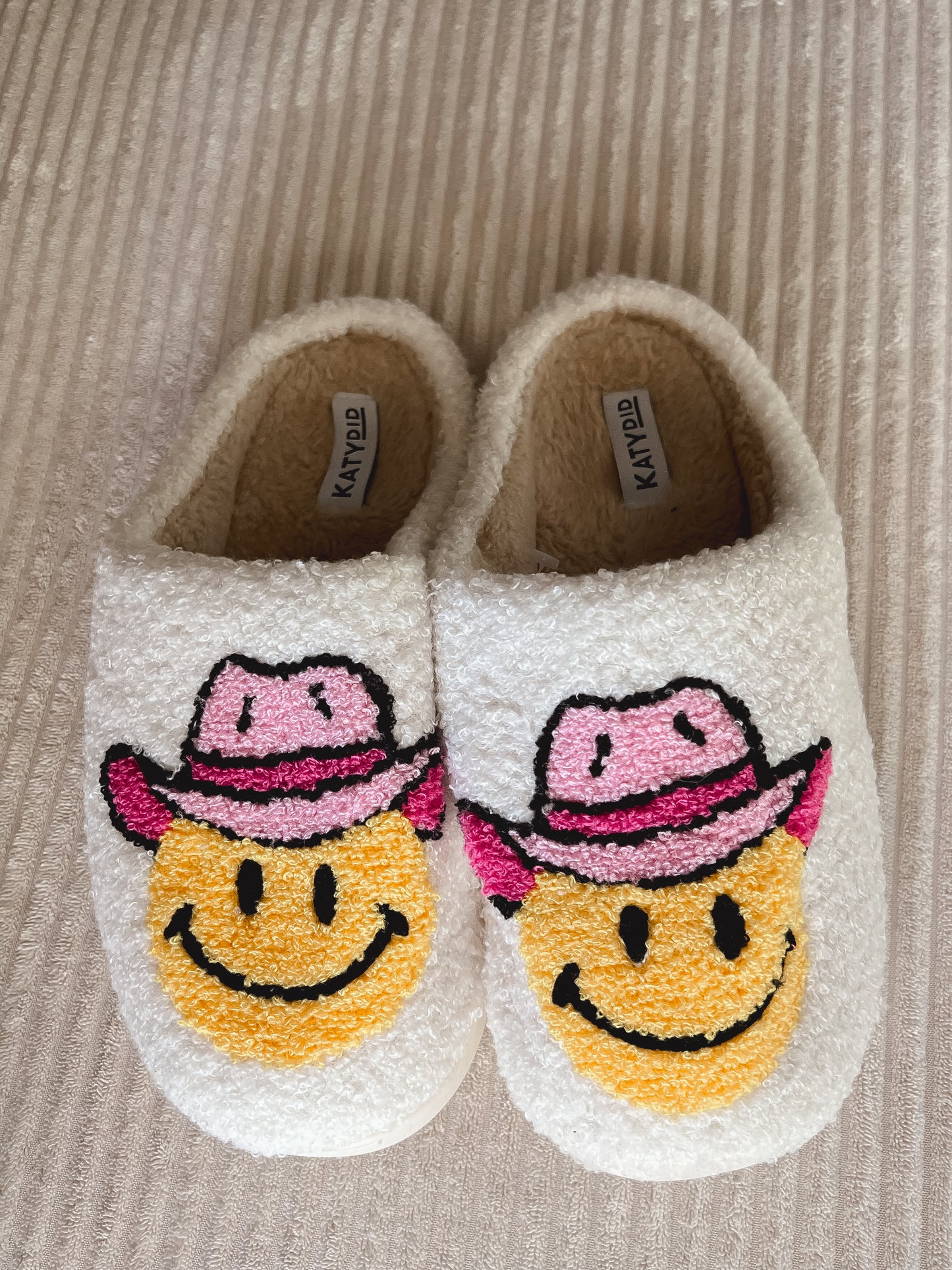 Western fuzzy slippers