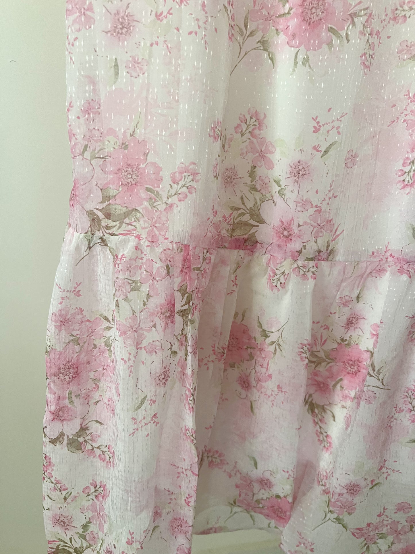 Floral crotchet lace strap Maxi dress