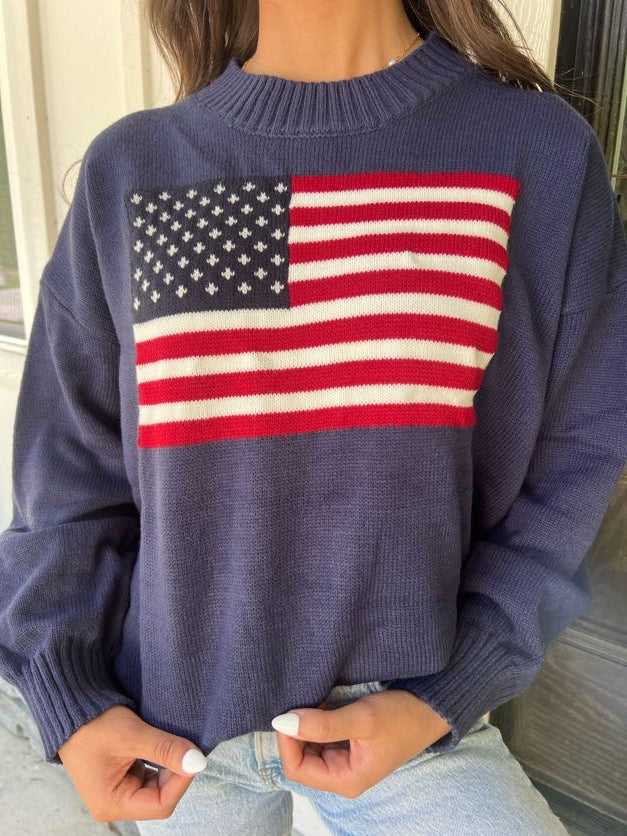 American Flag Sweater