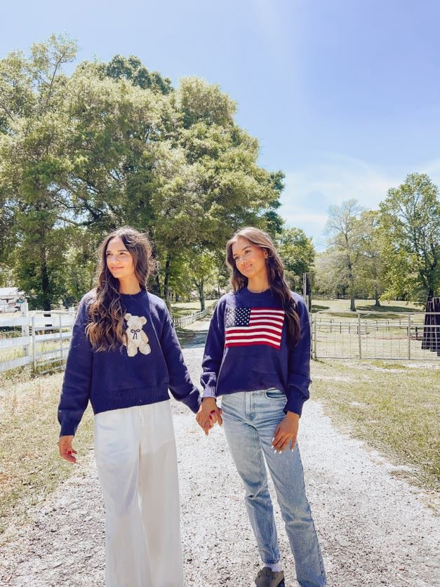 American Flag Sweater