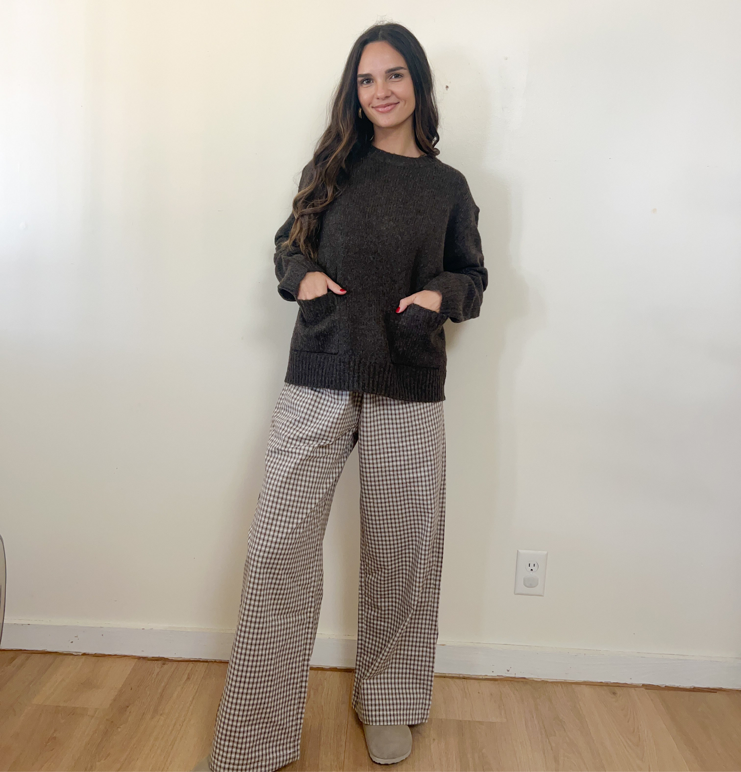 Chocolate Front Pocket Sweater