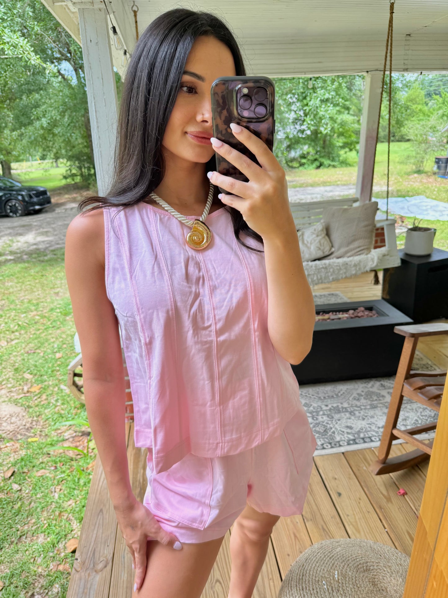 Pink top