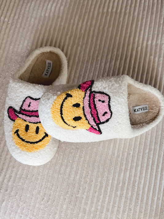Western fuzzy slippers