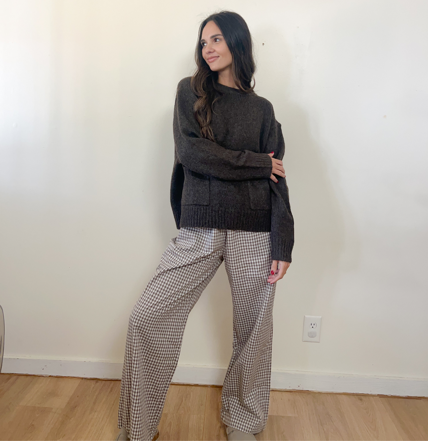 Chocolate Front Pocket Sweater