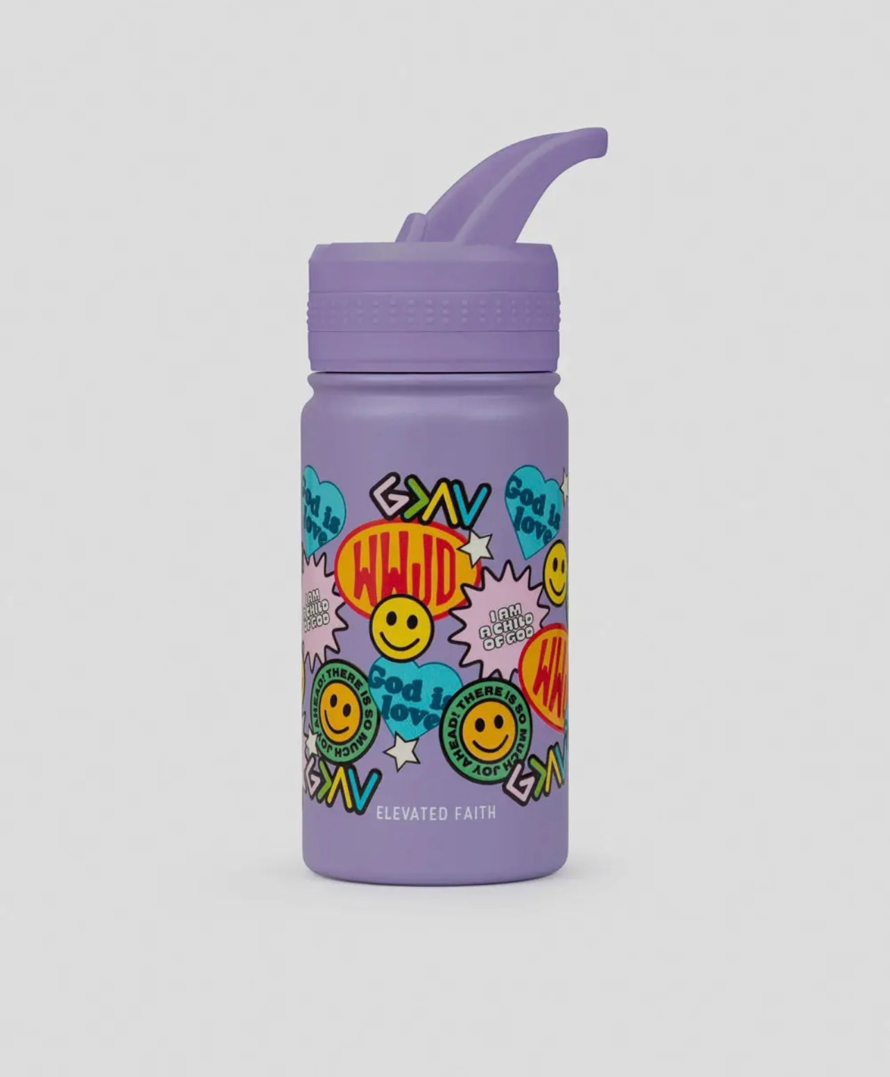 Sticker collage kids water bottle