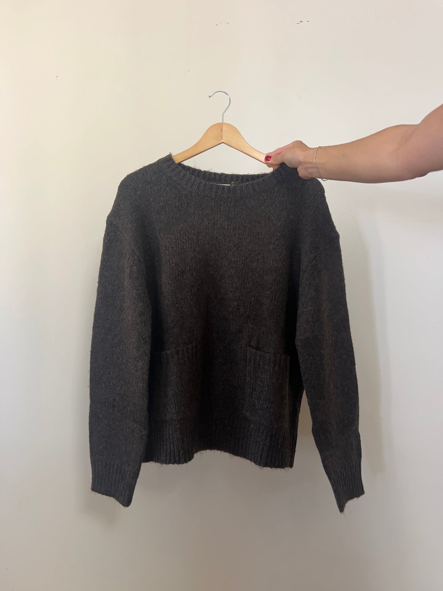Chocolate Front Pocket Sweater