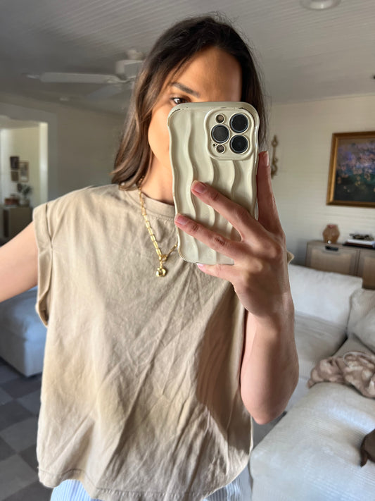 Lightly loved Crop sleeveless tee