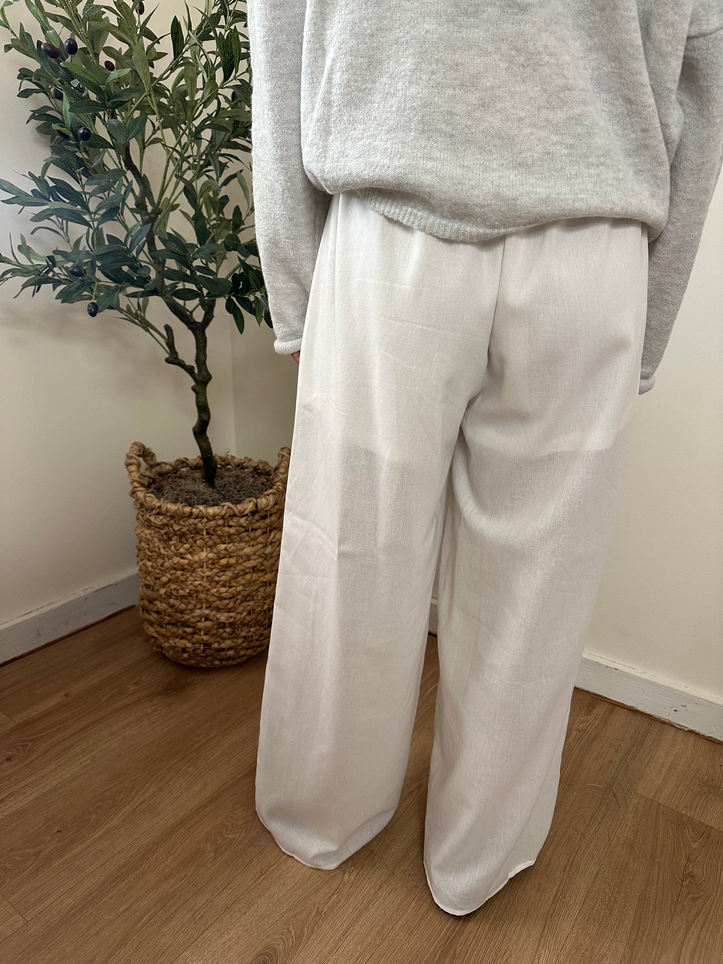 Wide Leg Woven Pants