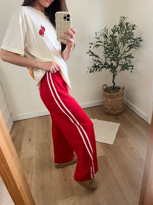 Wide leg Track pants