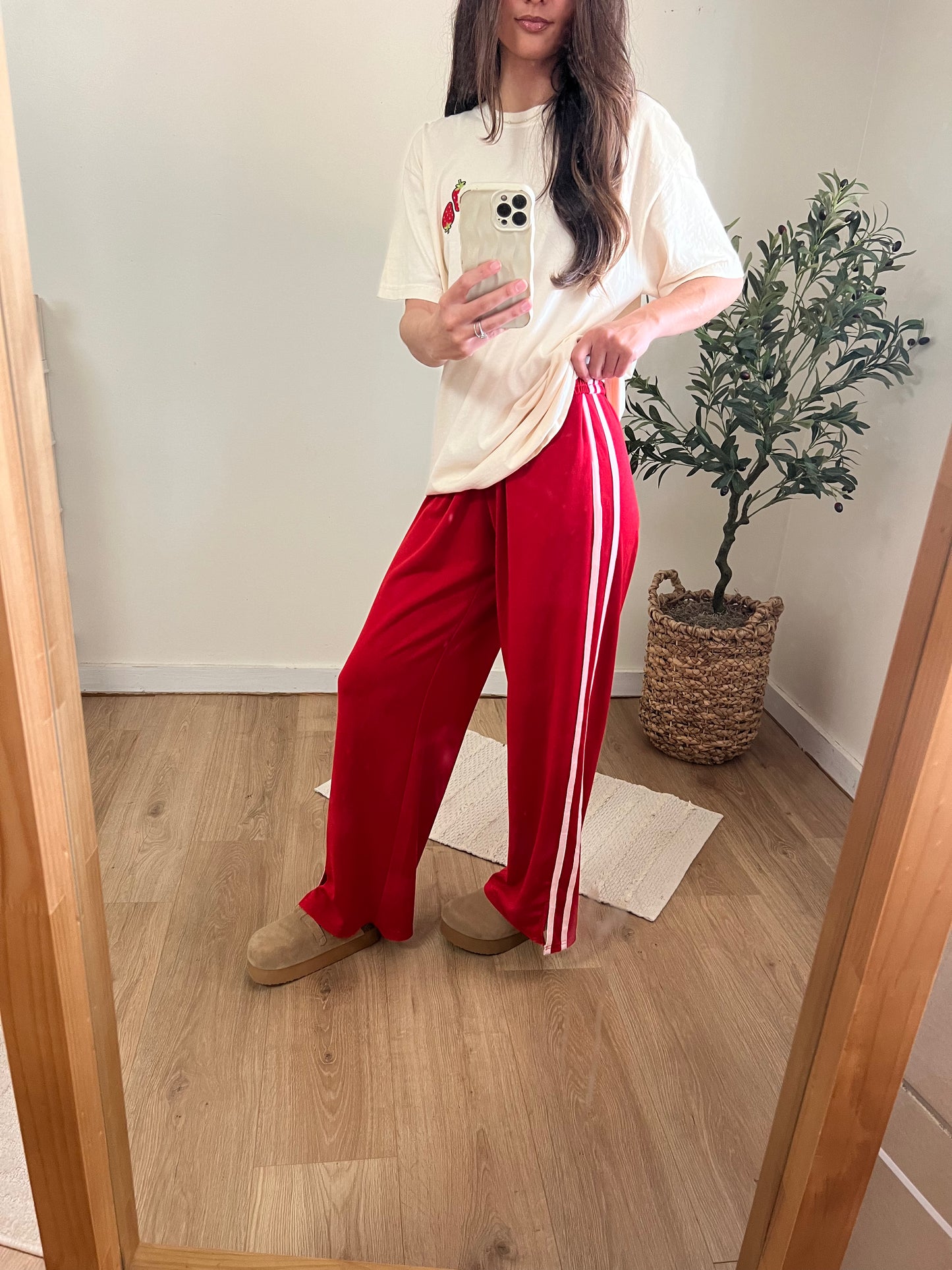 Wide leg Track pants