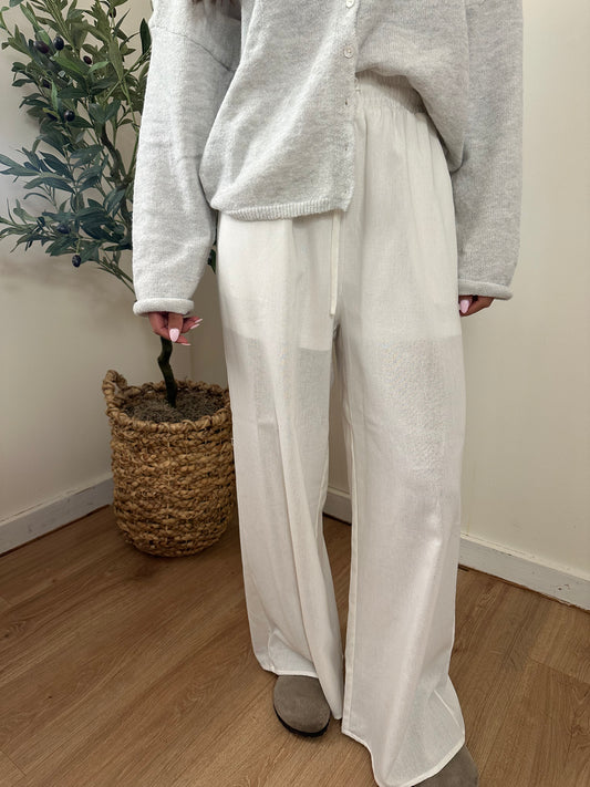 Wide Leg Woven Pants